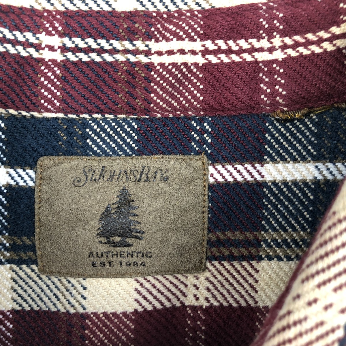 ST. JOHN'S BAY/セントジョンズベイ 長袖 フランネルチェックシャツ