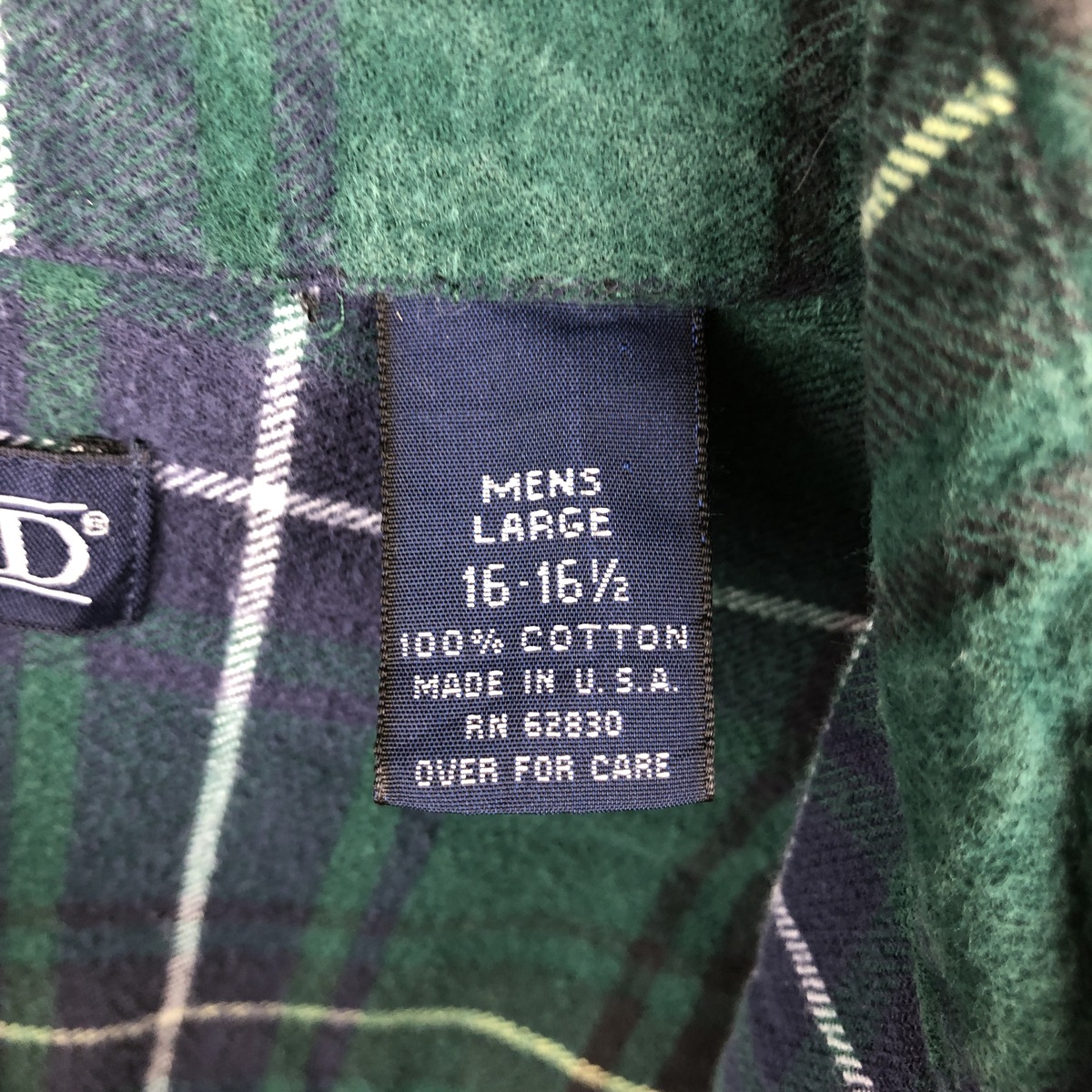 LANDS'END/ランズエンド 長袖 ボタンダウン フランネルチェックシャツ