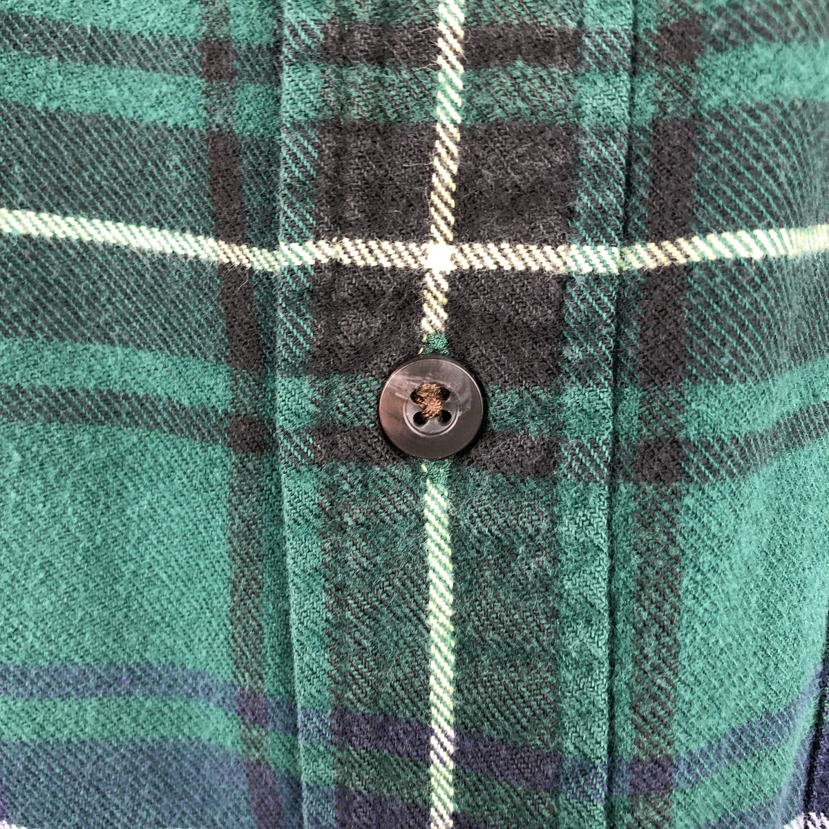 LANDS'END/ランズエンド 長袖 ボタンダウン フランネルチェックシャツ