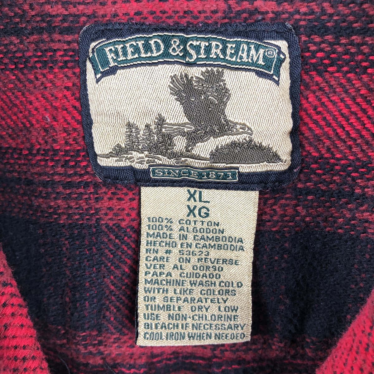 古着 フィールドアンドストリーム FIELD&STREAM オンブレチェック 長袖 ヘビーネルチェックシャツ メンズXL相当 /eaa666107 【中古】 【260822】