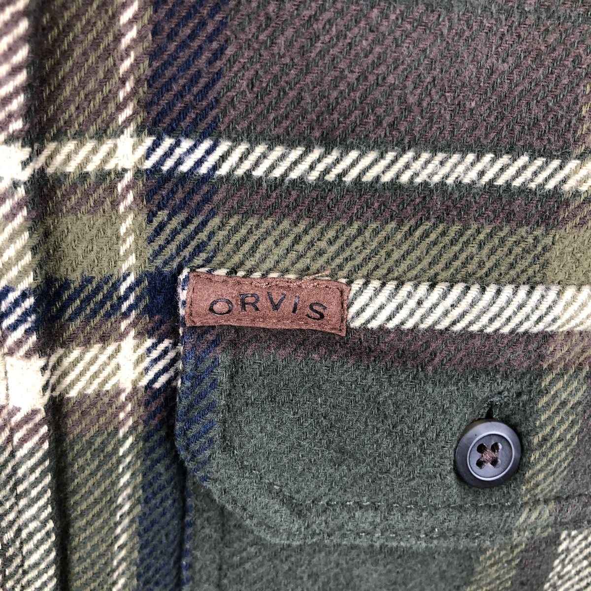 ORVIS 長袖 ヘビーネルチェックシャツ