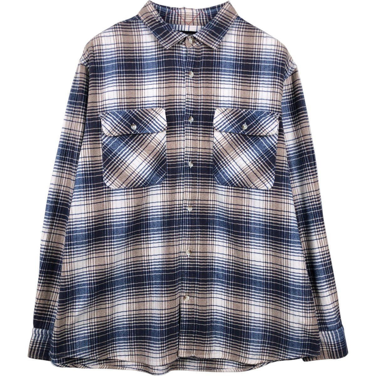 BANANA REPUBLIC/バナナリパブリック STANDARD FIT 長袖 フランネルチェックシャツ