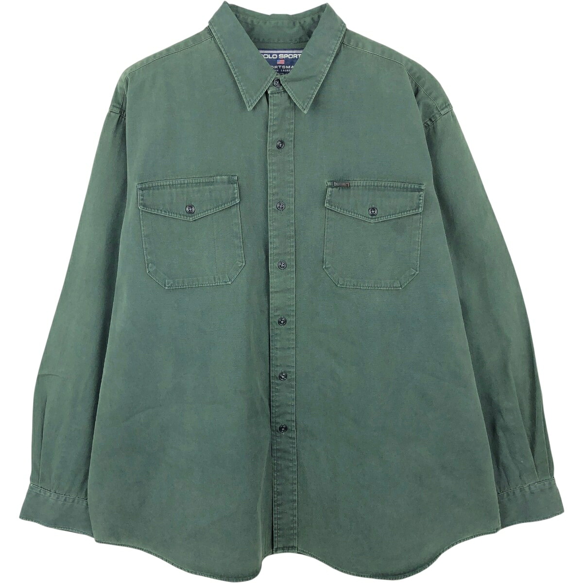 Ralph Lauren/ラルフローレン POLO SPORT ポロスポーツ 長袖 コットンシャツ