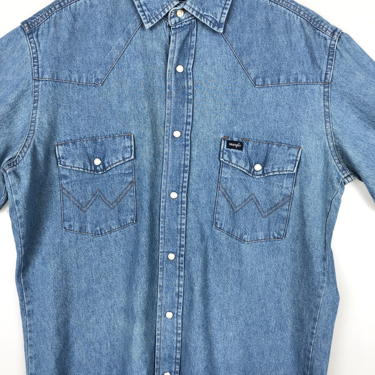 Wrangler/ラングラー 長袖 デニムウエスタンシャツ