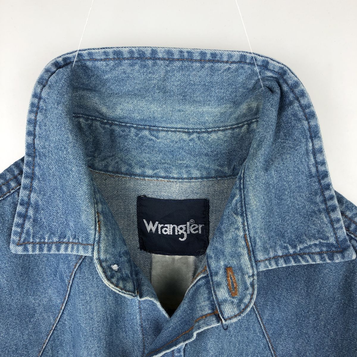 Wrangler/ラングラー 長袖 デニムウエスタンシャツ