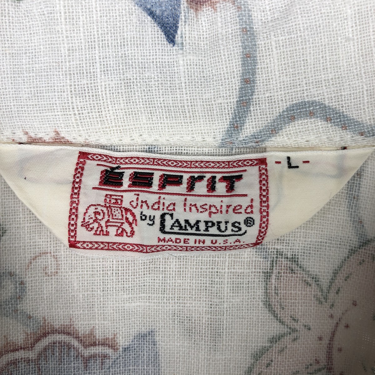 Esprit/エスプリ India Inspired by CAMPUS 長袖 デニムウエスタンシャツ