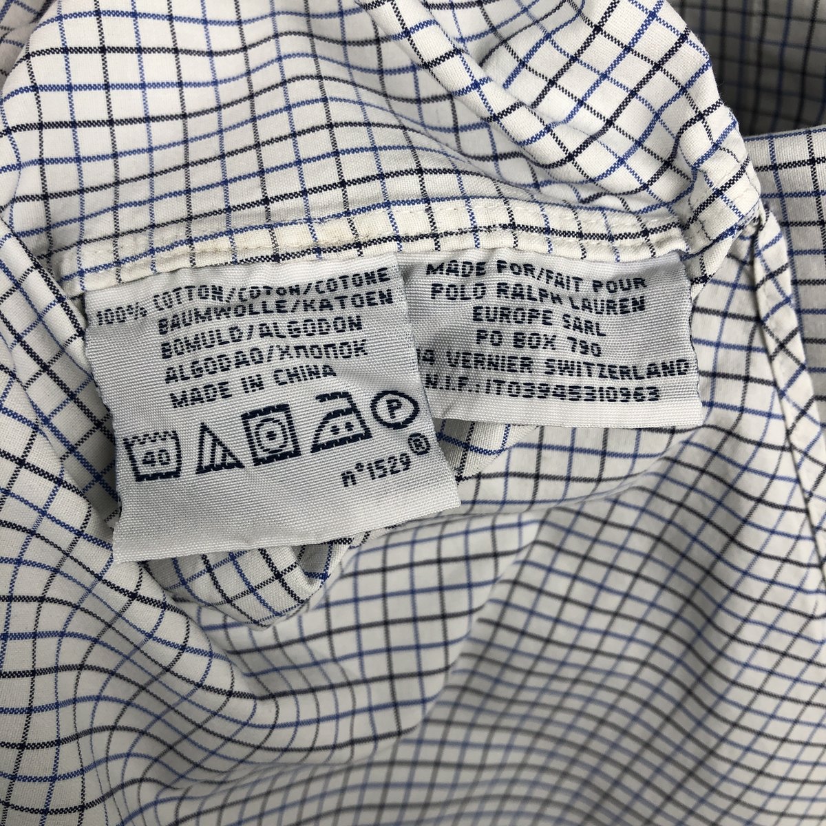Ralph Lauren/ラルフローレン ANDREW CLASSIC FIT 長袖 コットンチェックシャツ