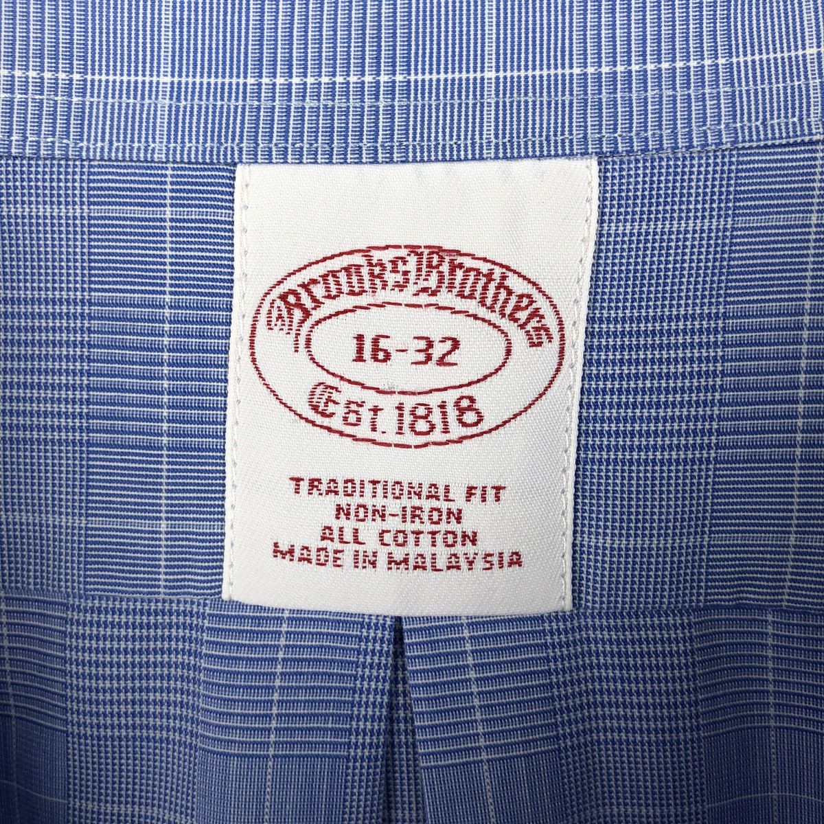 Brooks Brothers/ブルックスブラザーズ Est.1818 長袖 コットンチェックシャツ
