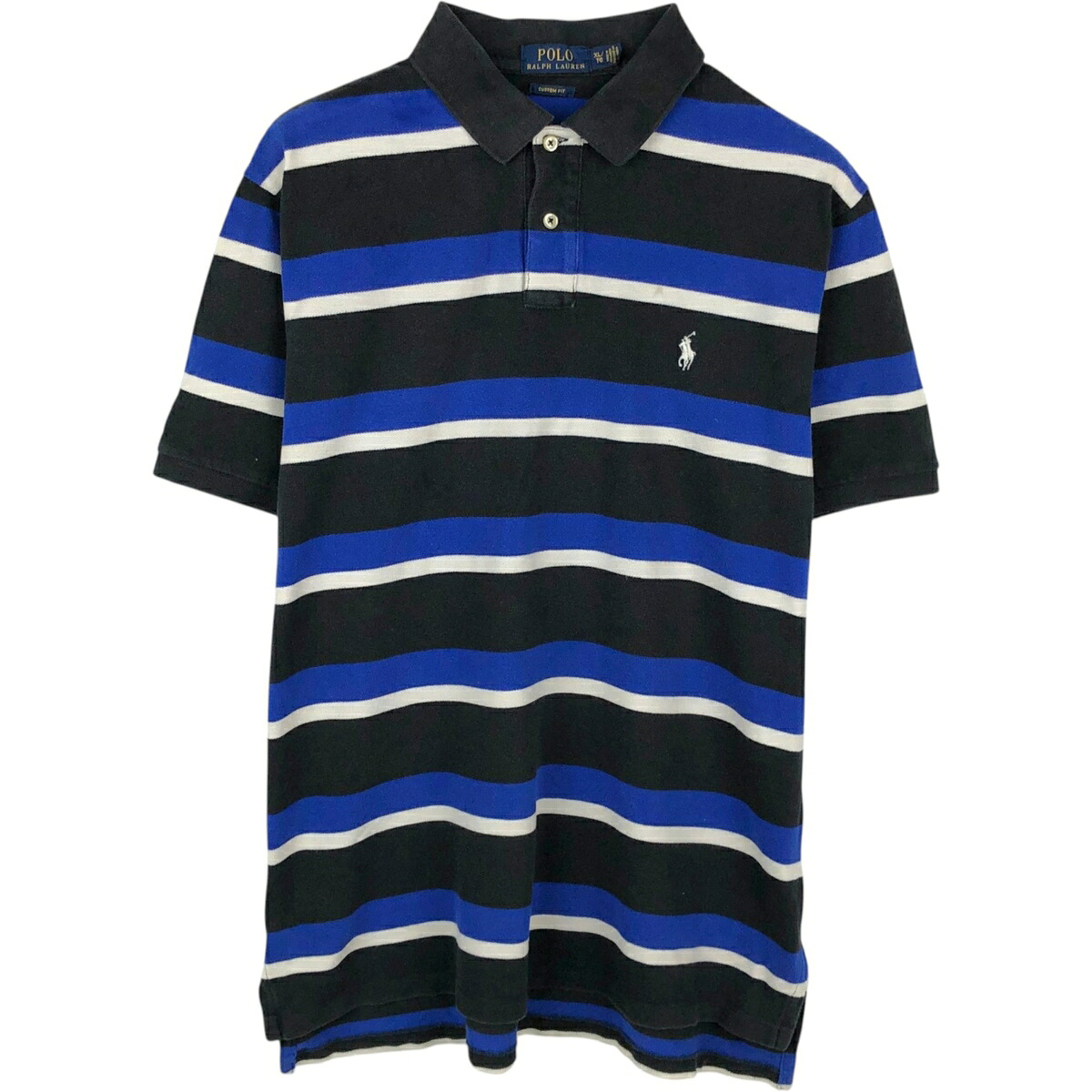 Ralph Lauren/ラルフローレン POLO RALPH LAUREN CUSTOM FIT 半袖 ボーダー ポロシャツ