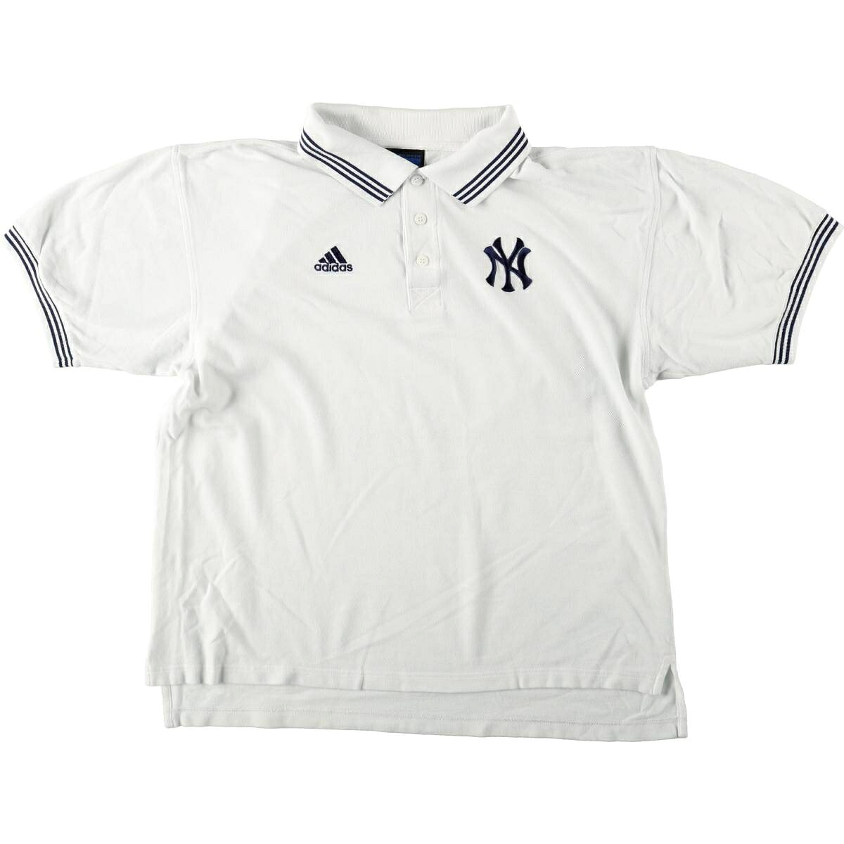 adidas/アディダス TEAM MLB NEW YORK YANKEES ニューヨークヤンキース 半袖 ポロシャツ