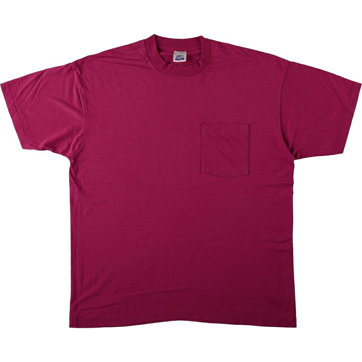 BVD 無地ポケットTシャツ