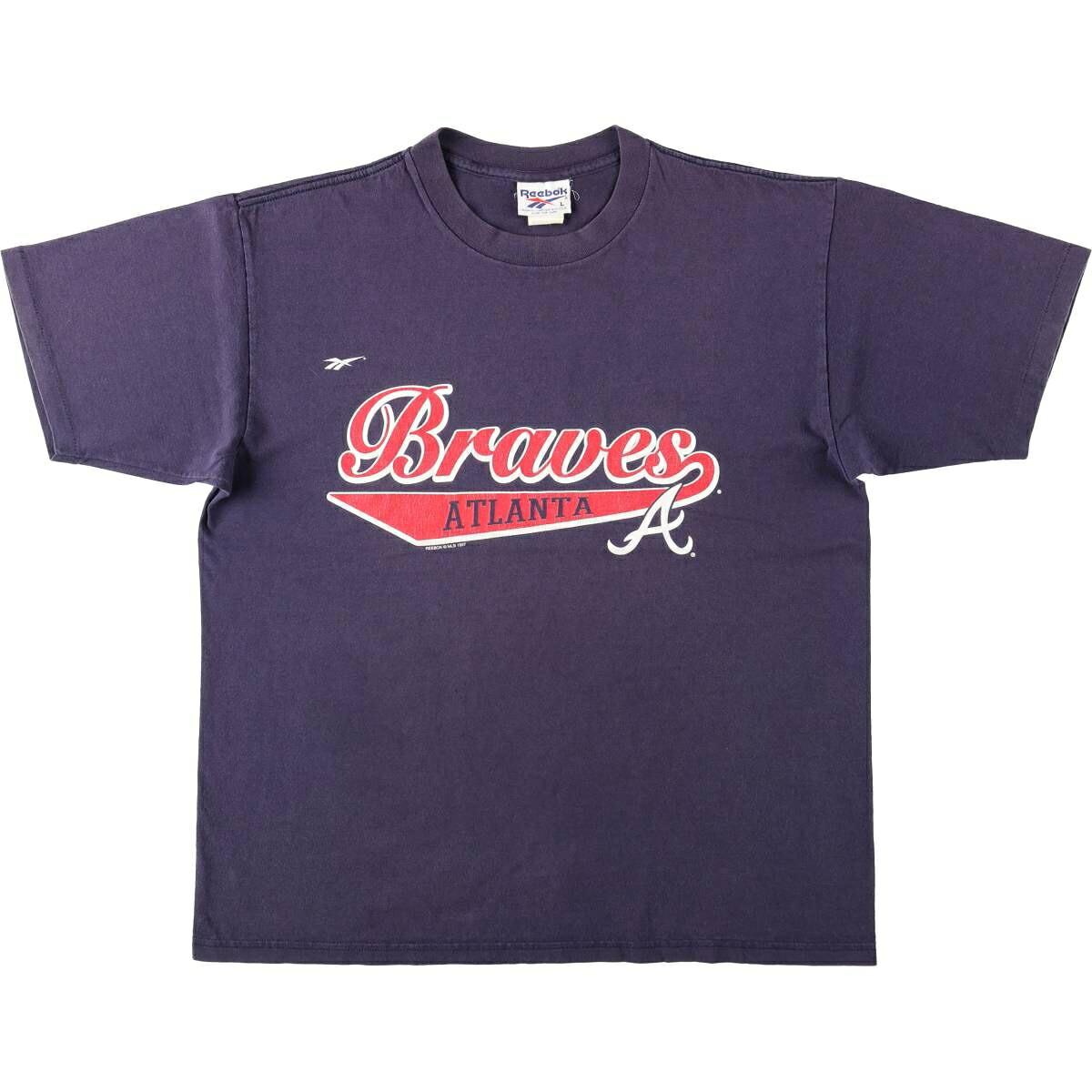 Reebok/リーボック MLB ATLANTA BRAVES アトランタブレーブス スポーツプリントTシャツ