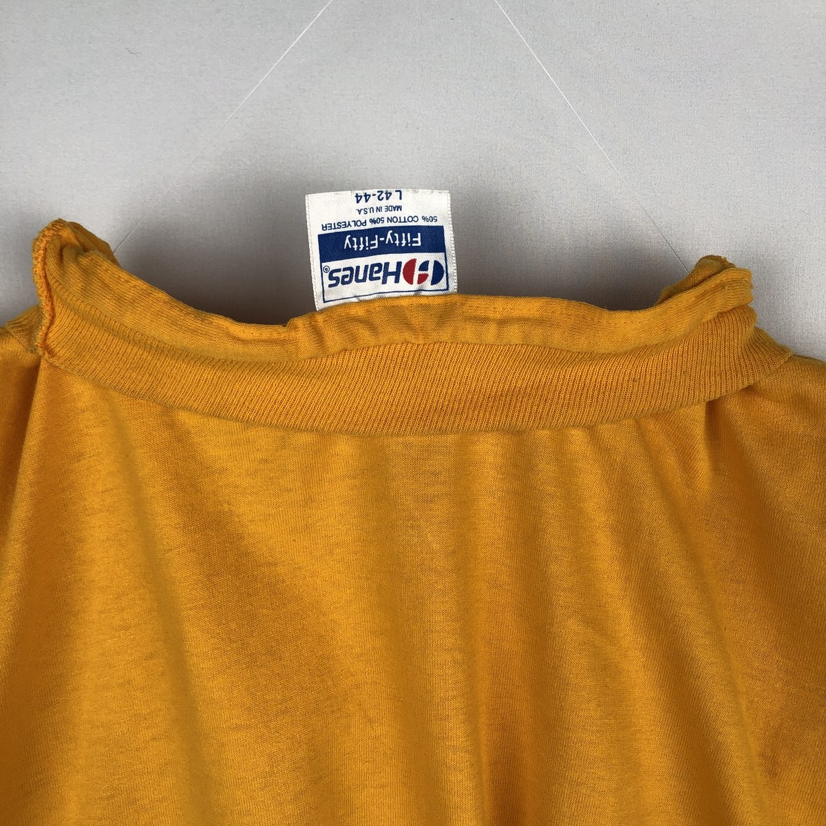 Hanes/ヘインズ Fifty-Fifty 青タグ カレッジTシャツ