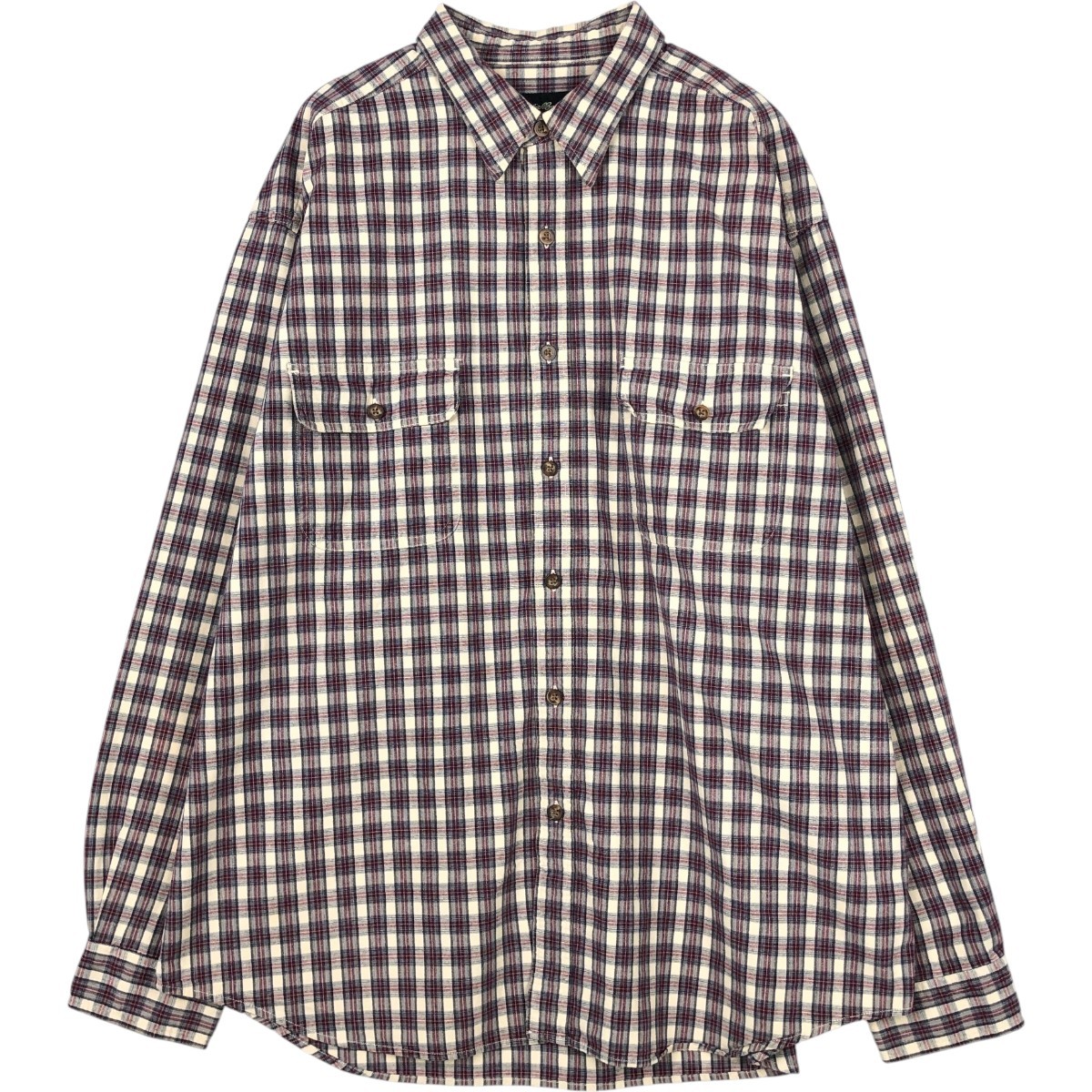 Eddie Bauer/エディーバウアー 長袖 コットンチェックシャツ