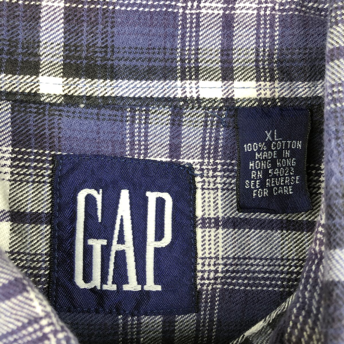 GAP/ギャップ オールドギャップ  長袖 ボタンダウンチェックシャツ