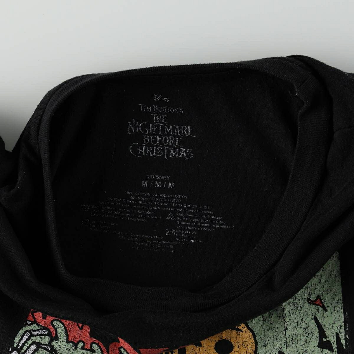 古着 THE NIGHTMARE BEFORE CHRISTMAS ナイトメアー ビフォア クリスマス キャラクタープリントTシャツ メンズM相当 /eaa667044 【中古】 【260824】
