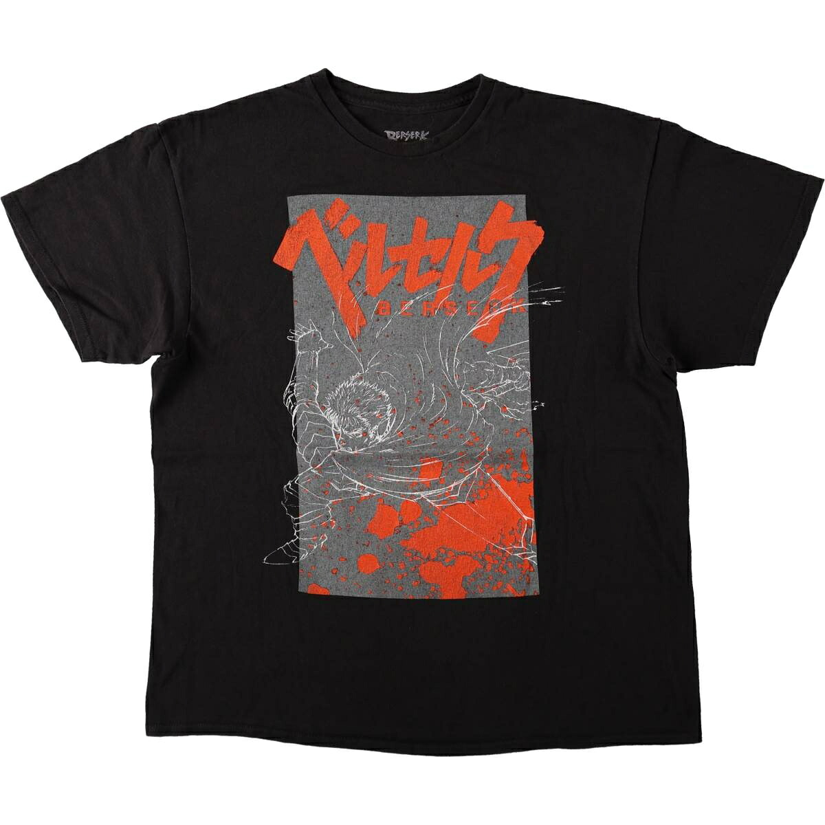BERSERK ベルセルク ガッツ アニメ キャラクタープリントTシャツ