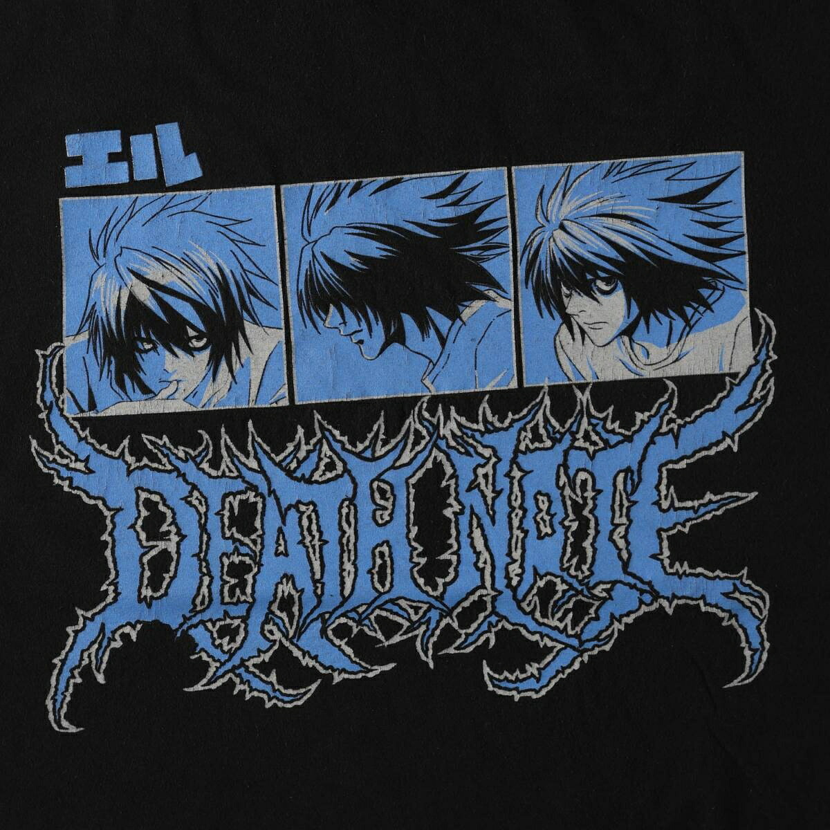 RIPPLE JUNCTION/リップルジャンクション DEATH NOTE デスノート L エル アニメ キャラクタープリントTシャツ