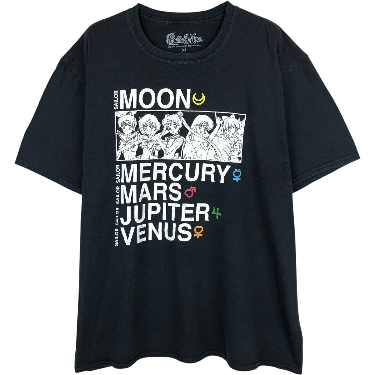 SAILOR MOON 美少女戦士セーラームーン アニメ キャラクタープリントTシャツ