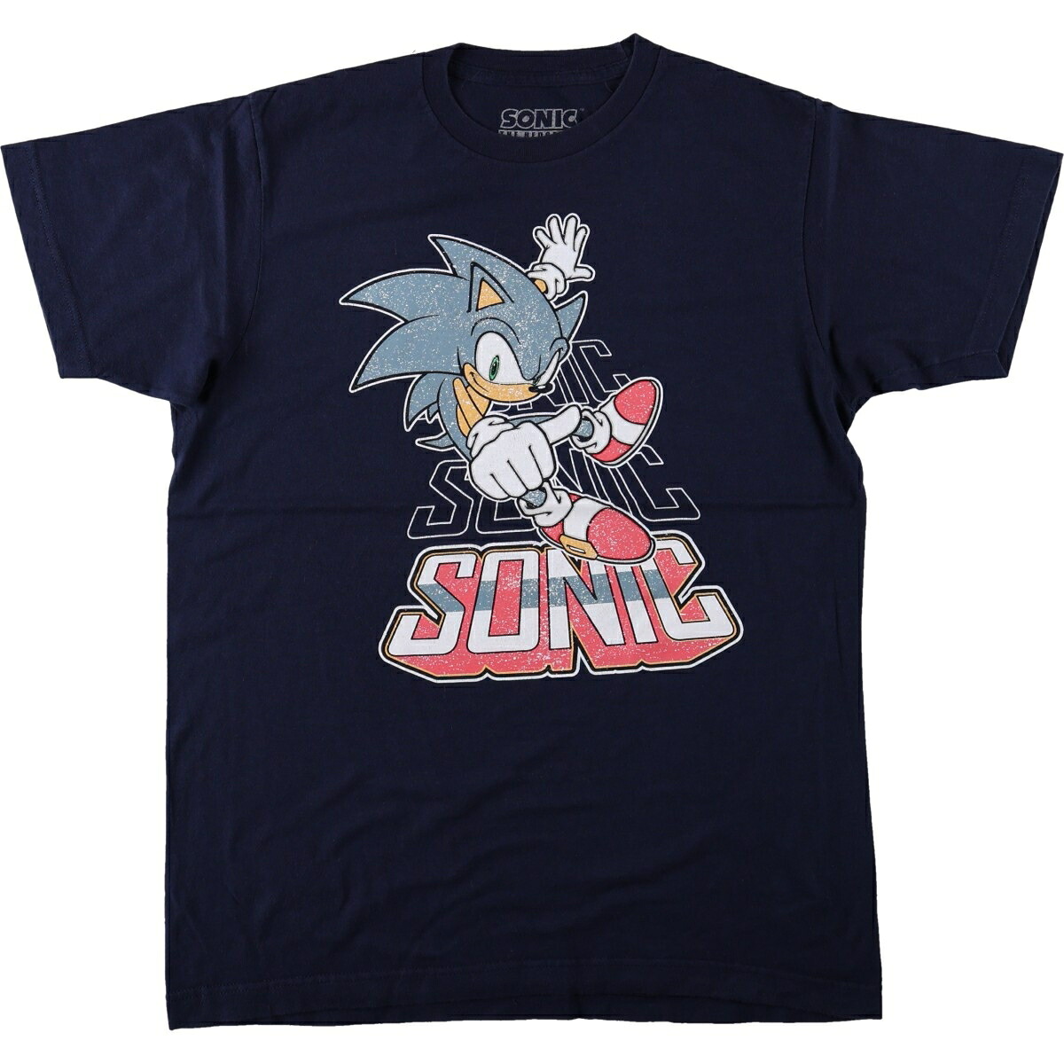 SONIC ソニック アニメ キャラクタープリントTシャツ