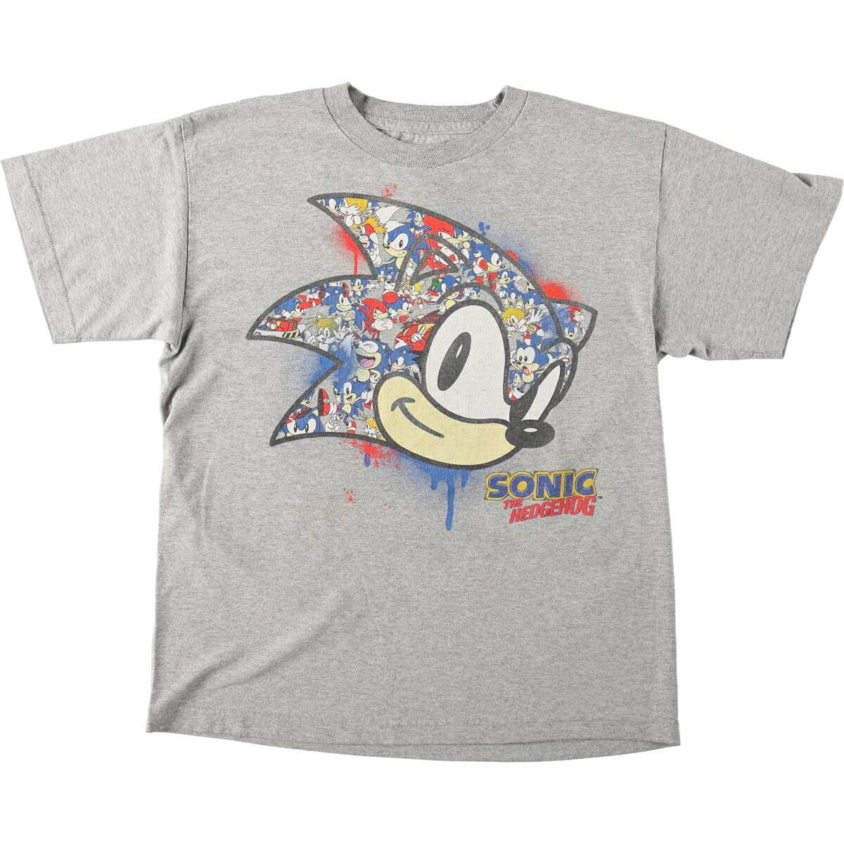 SONIC THE HEDGEHOG ソニックザヘッジホッグ キャラクタープリントTシャツ
