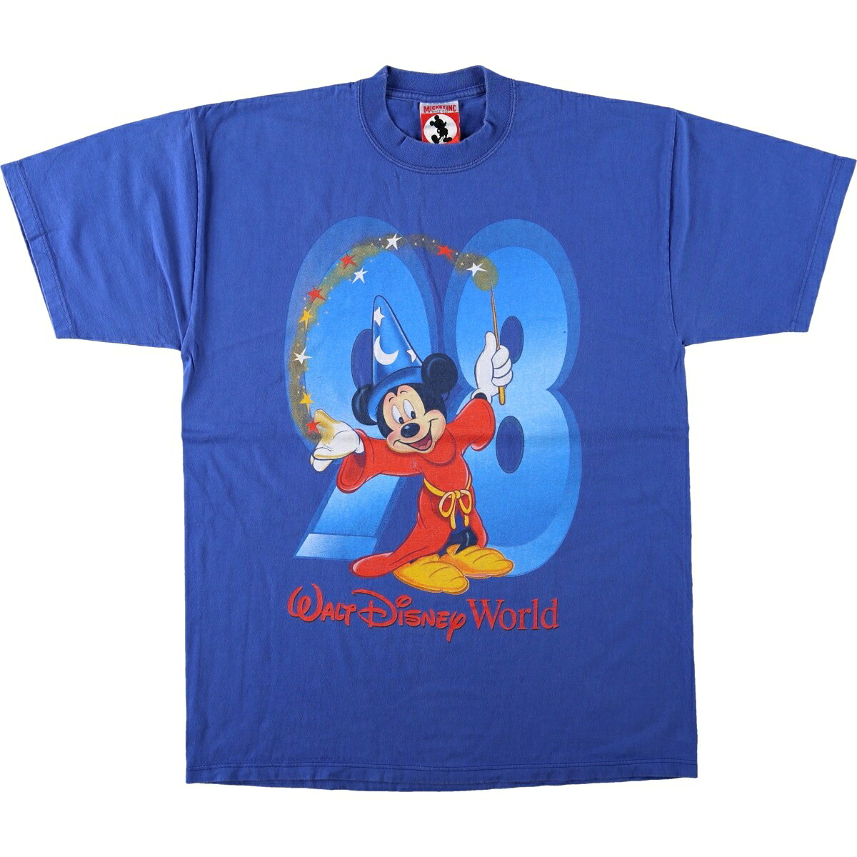 DISNEY ディズニー MICKEY MOUSE ミッキーマウス ファンタジア キャラクタープリントTシャツ