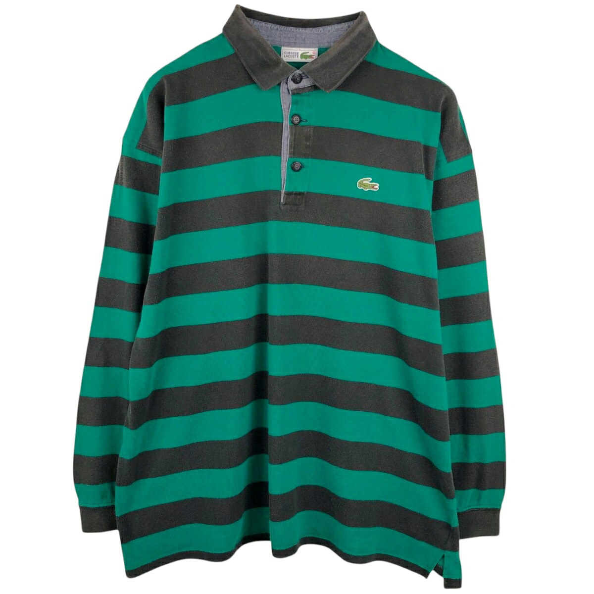 LACOSTE/ラコステ CHEMISE フレンチラコステ 長袖 ボーダー ポロシャツ