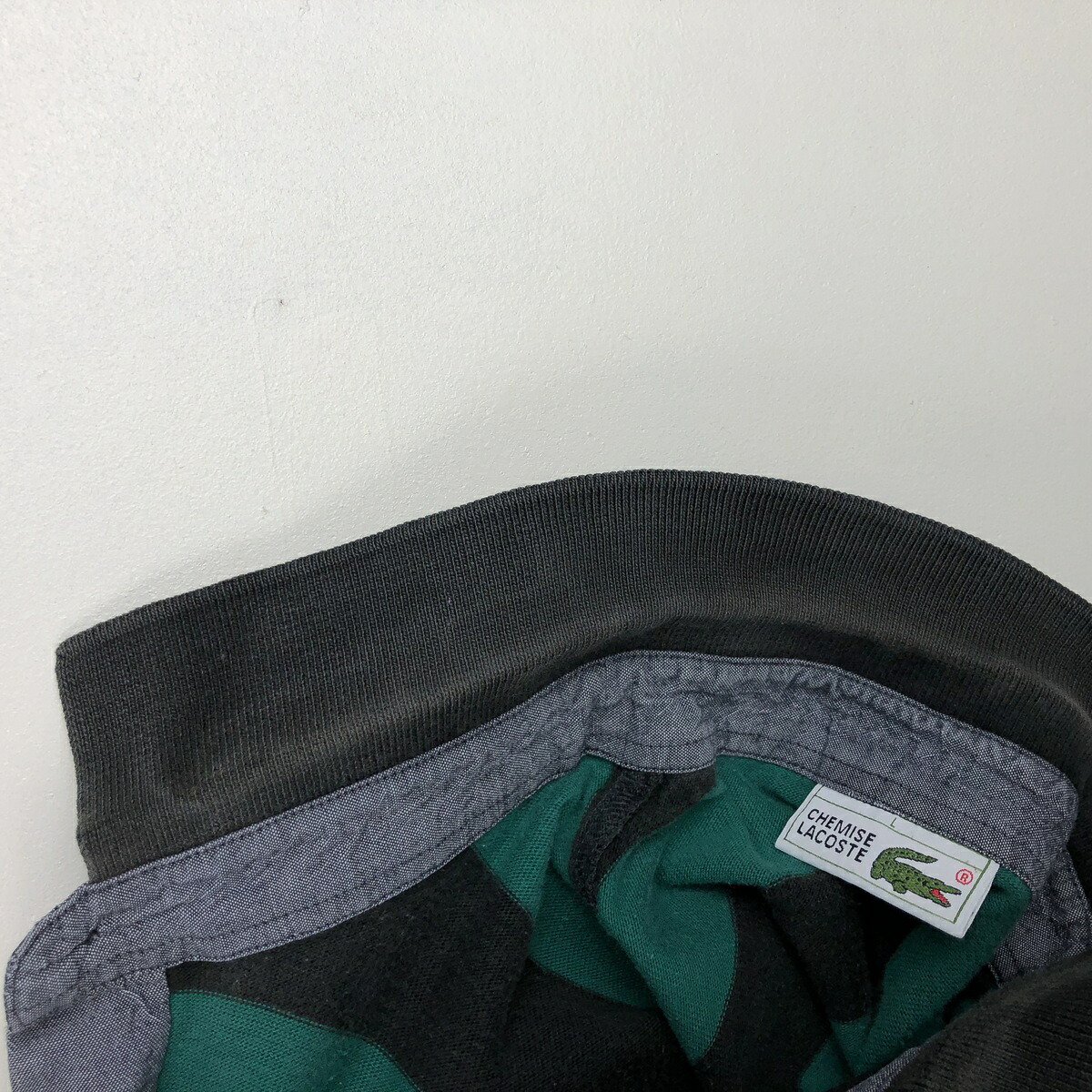 LACOSTE/ラコステ CHEMISE フレンチラコステ 長袖 ボーダー ポロシャツ