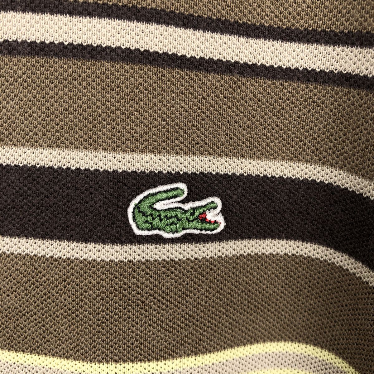 LACOSTE/ラコステ 長袖 ボーダー ポロシャツ