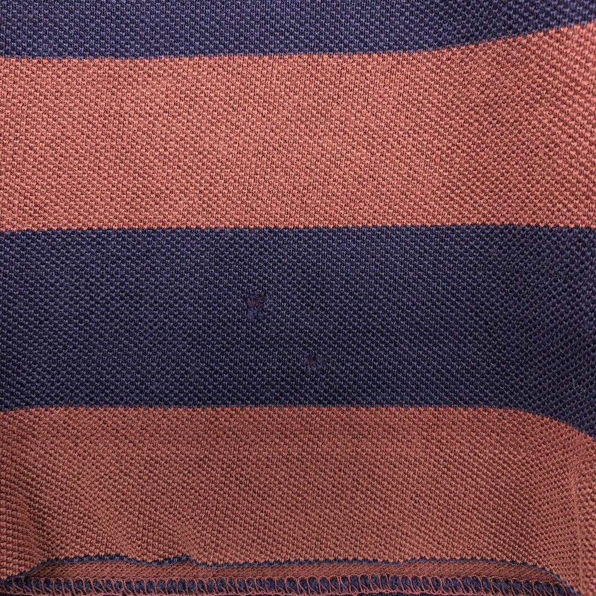 LACOSTE/ラコステ 長袖 ボーダー ポロシャツ