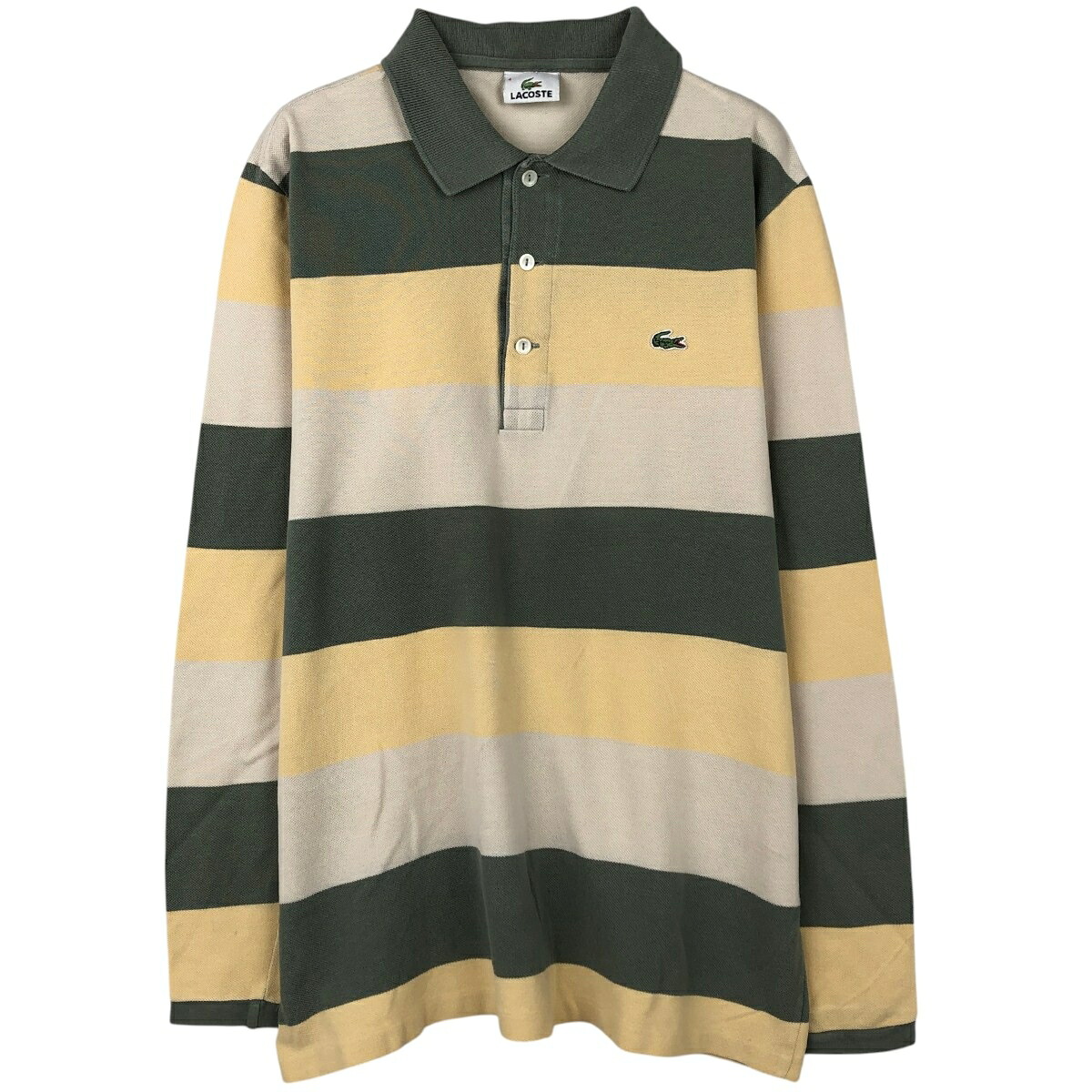 LACOSTE/ラコステ 長袖 ボーダー ポロシャツ
