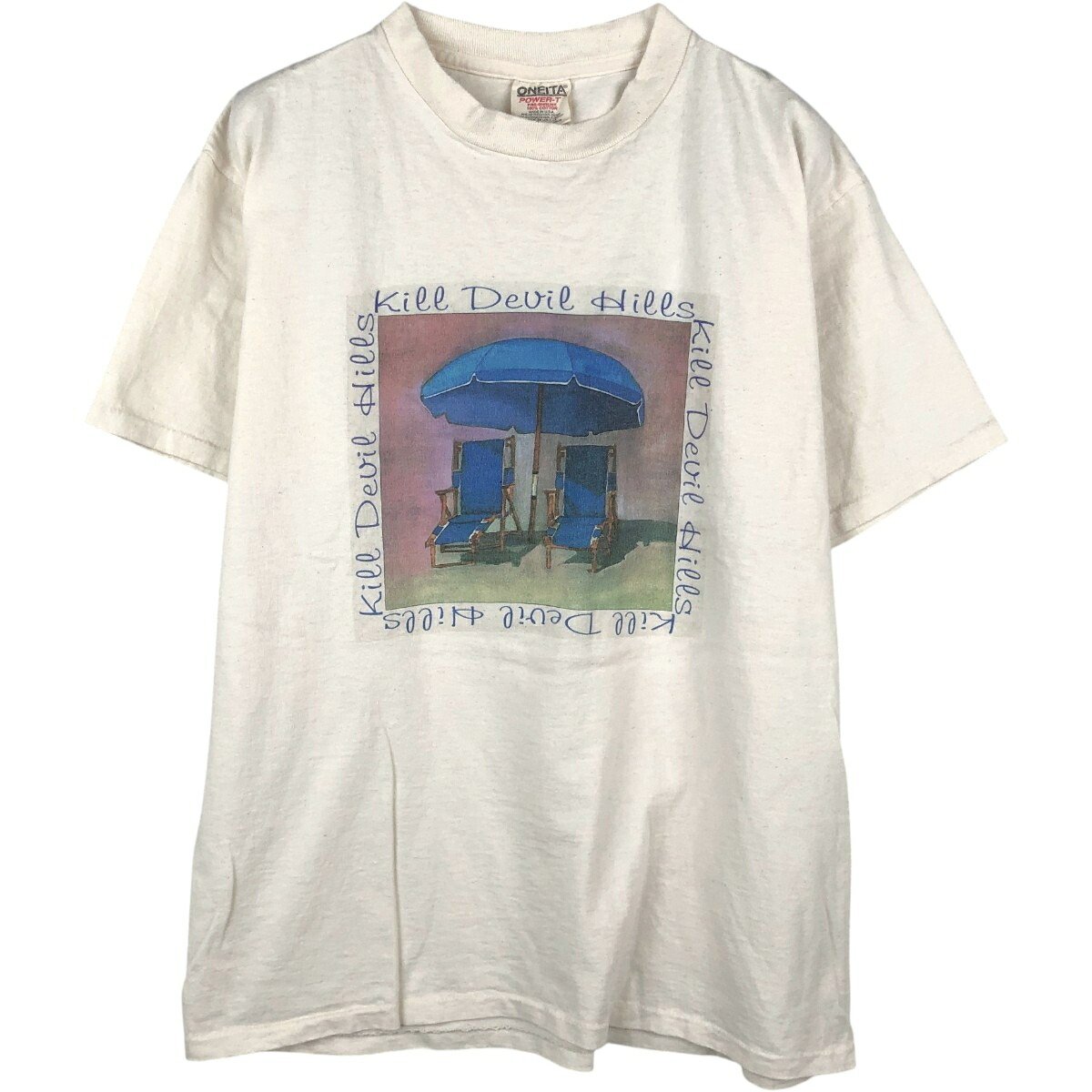 ONEITA/オニータ メッセージプリントTシャツ
