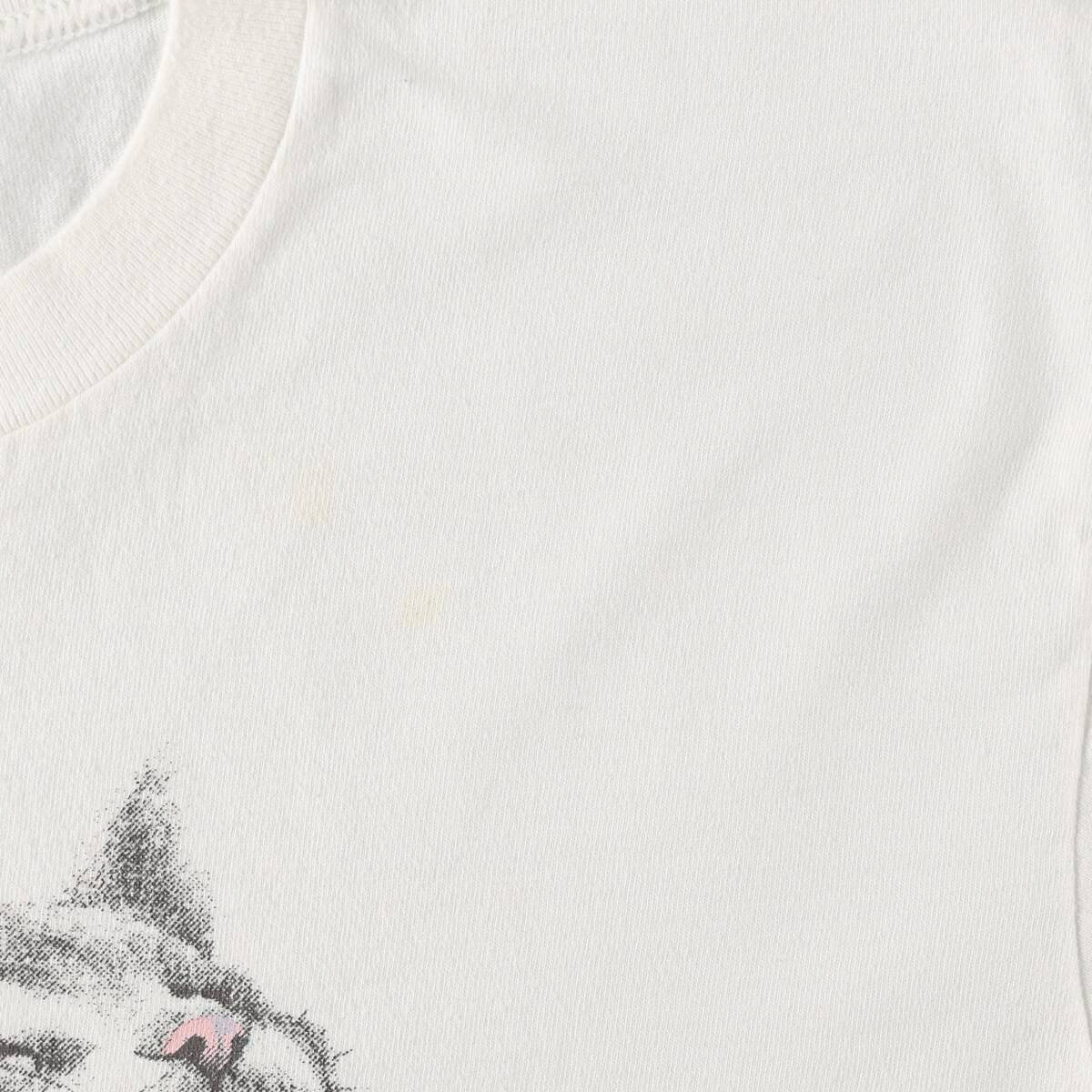 古着 ネコ柄 アニマルTシャツ USA製 メンズL相当 ヴィンテージ /eaa667338 【中古】 【260812】