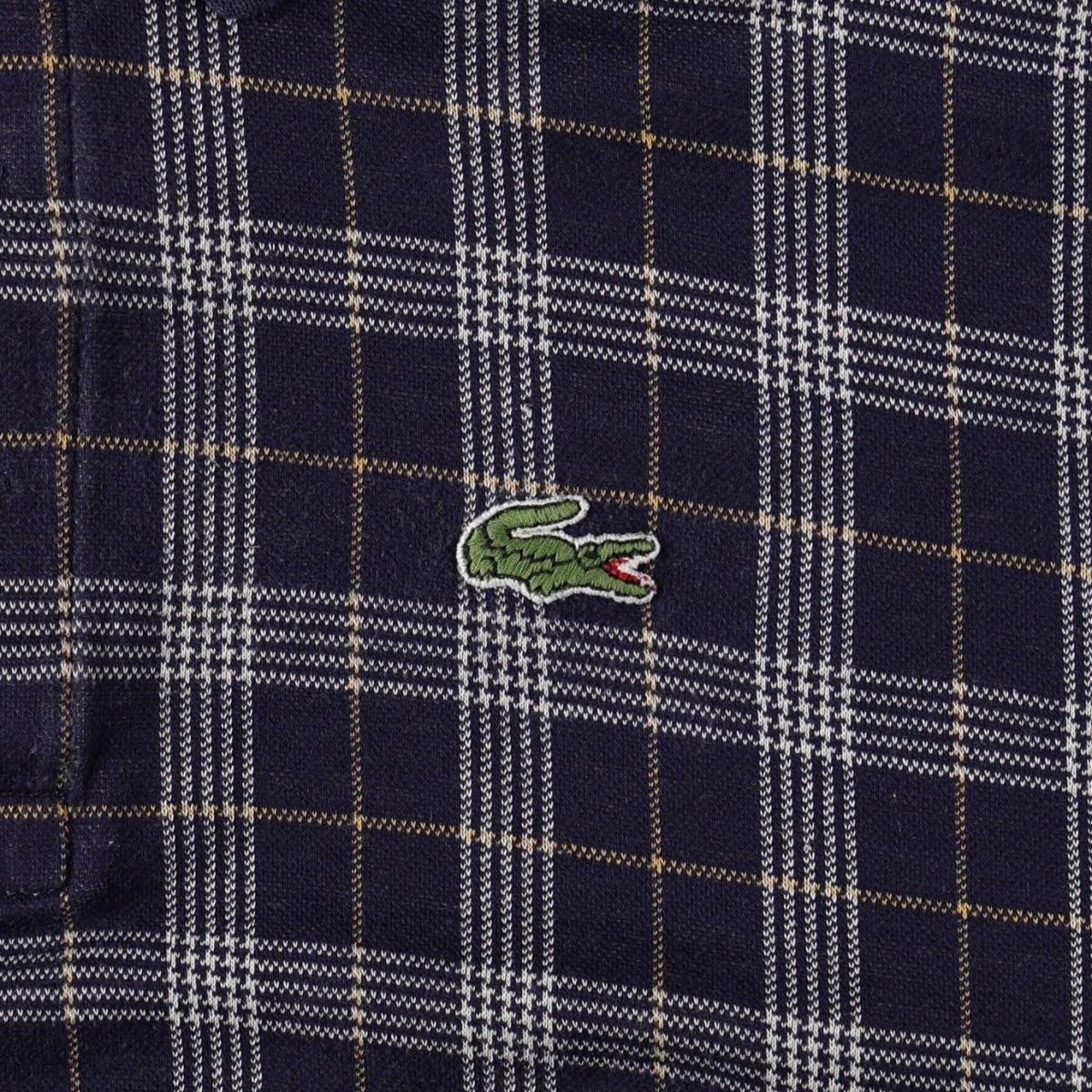 LACOSTE/ラコステ 半袖 チェック ポロシャツ