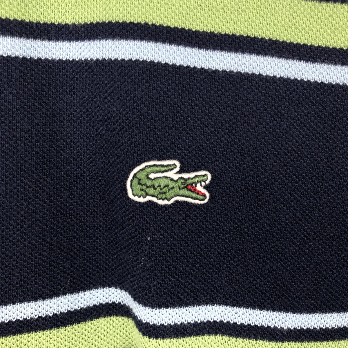 LACOSTE/ラコステ フランス企画 半袖 ボーダー ポロシャツ