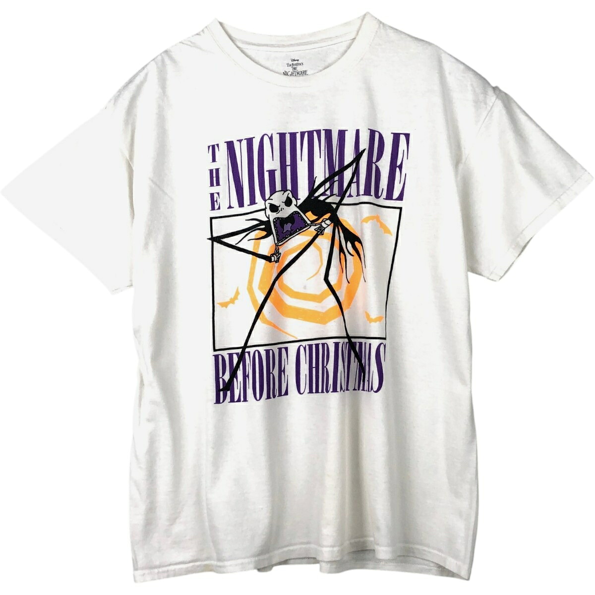 THE NIGHTMARE BEFORE CHRISTMAS ナイトメアー ビフォア クリスマス キャラクタープリントTシャツ