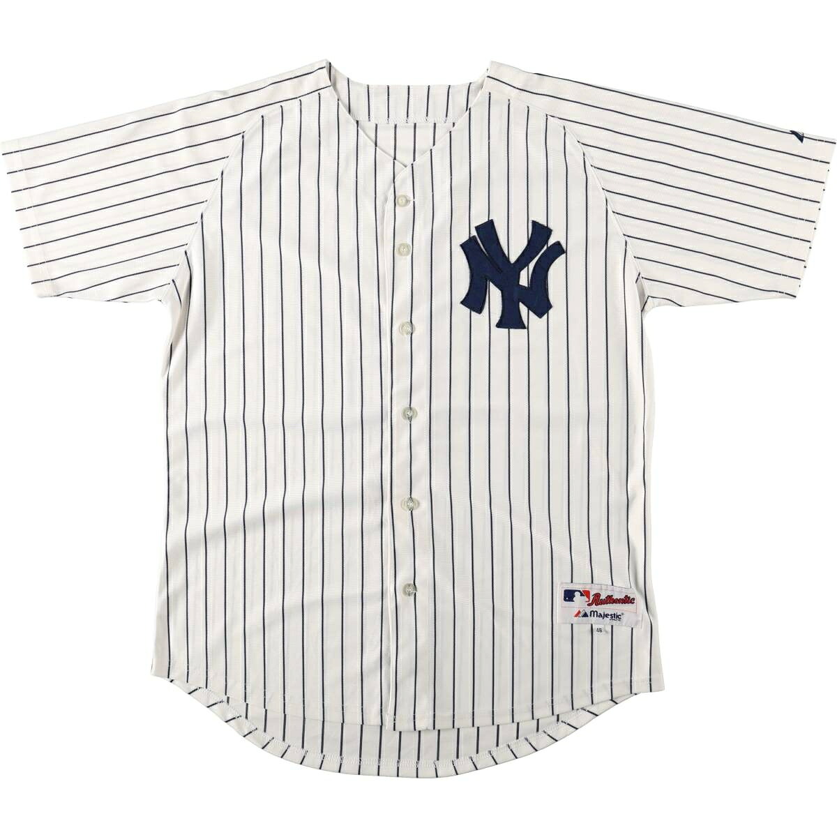 Majestic MLB NEW YORK YANKEES ニューヨークヤンキース ゲームシャツ ベースボールシャツ