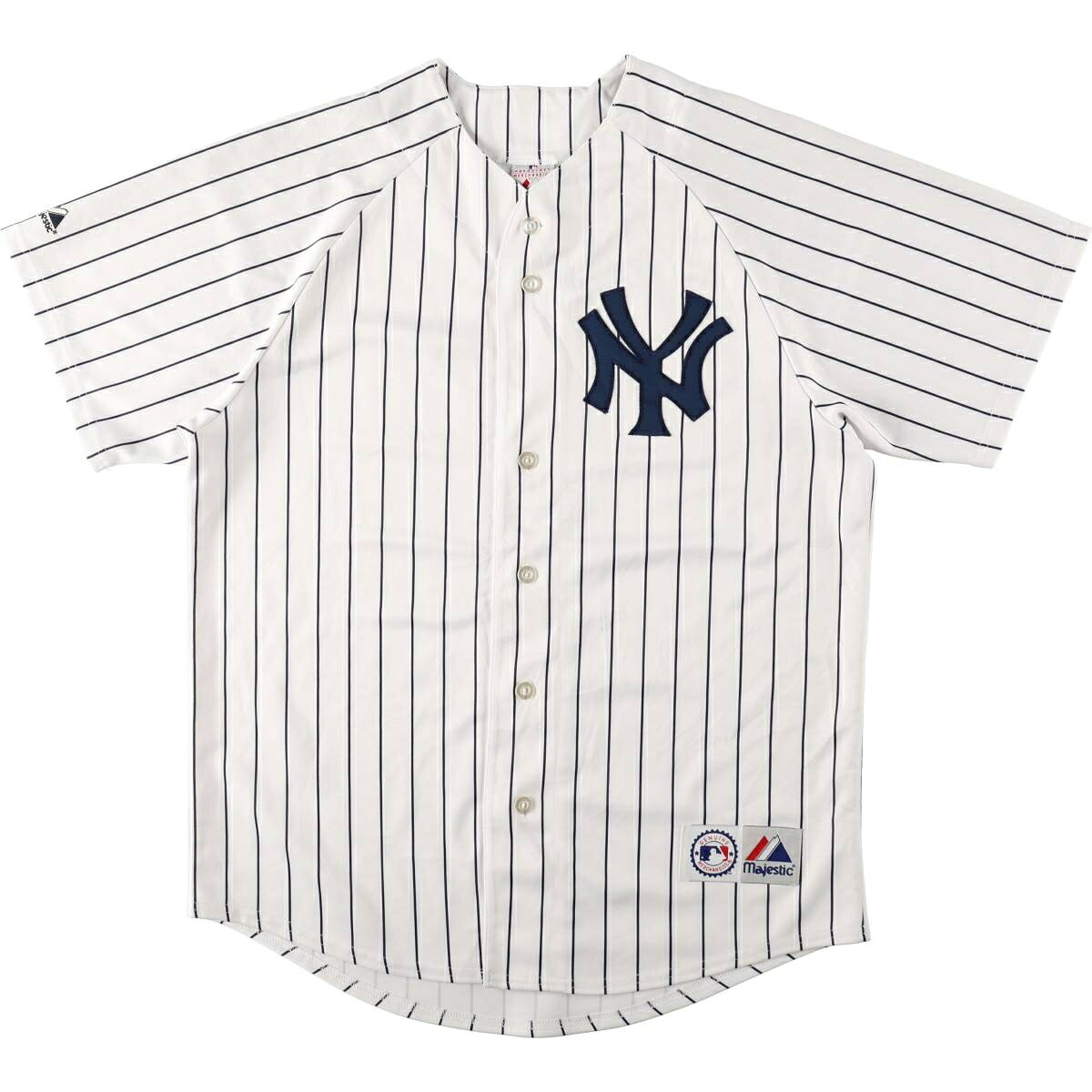 Majestic MLB NEW YORK YANKEES ニューヨークヤンキース ゲームシャツ ベースボールシャツ