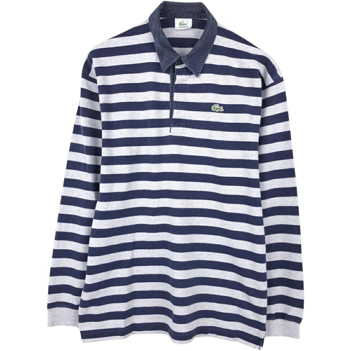 LACOSTE/ラコステ 長袖 ボーダー ポロシャツ