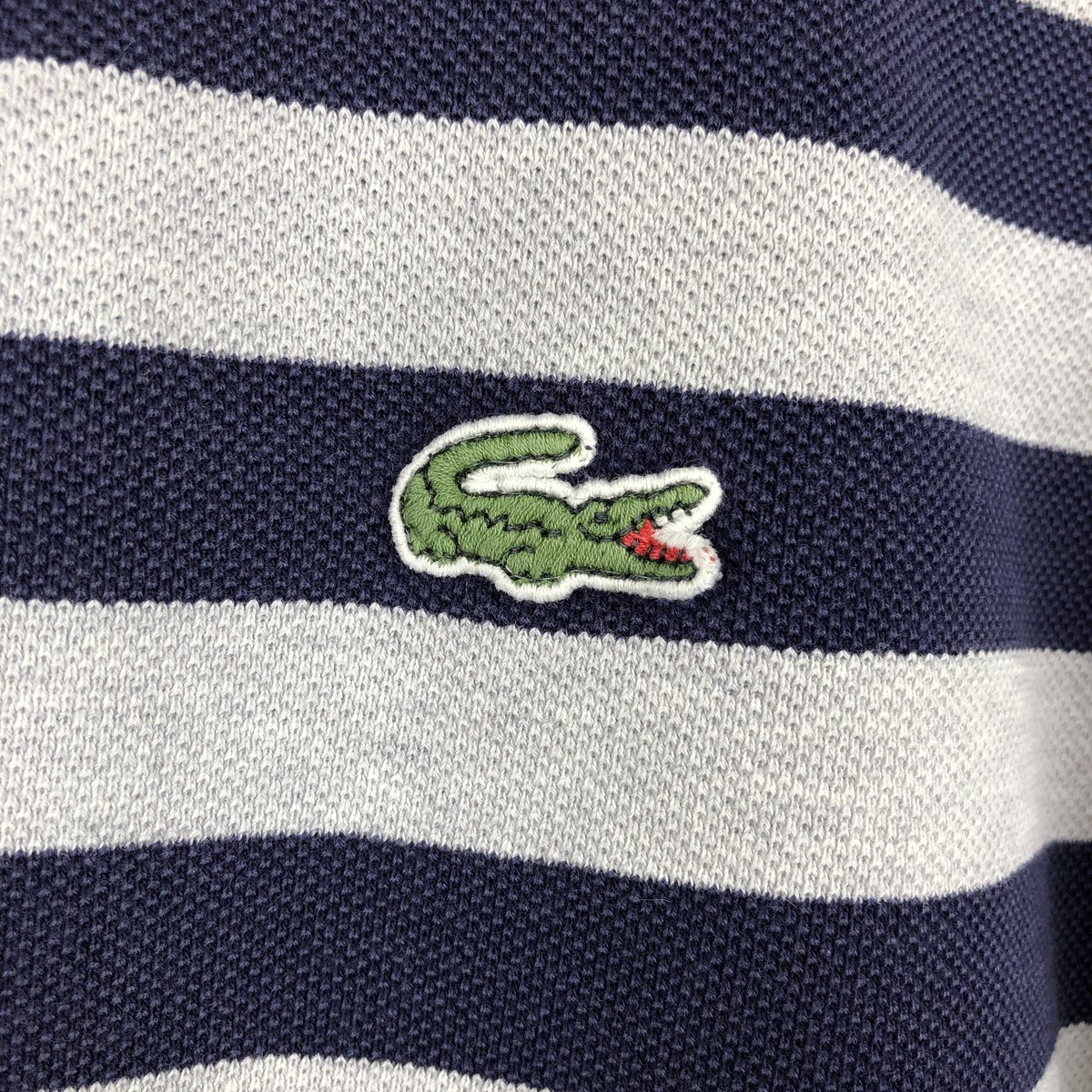 LACOSTE/ラコステ 長袖 ボーダー ポロシャツ