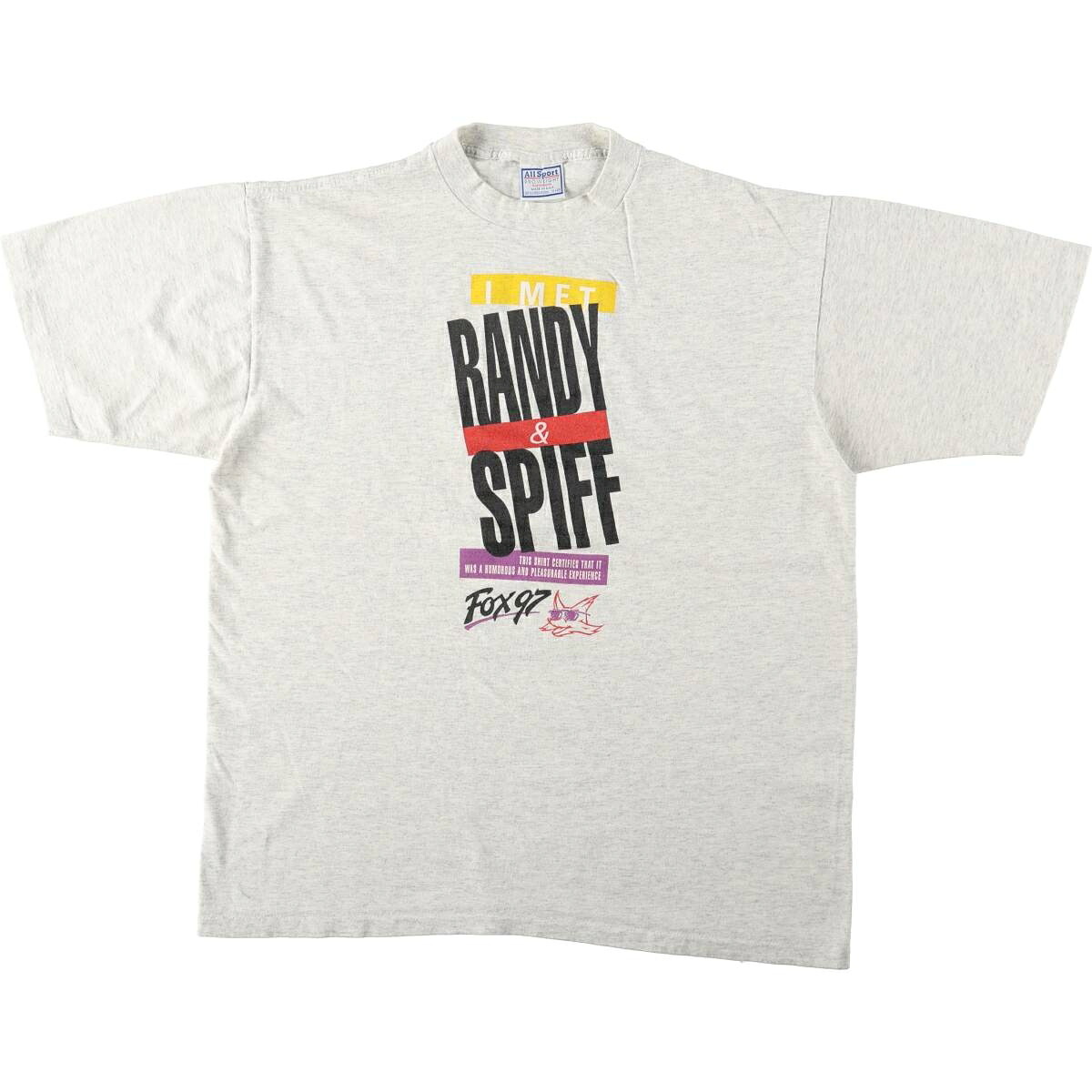 All Sport PROWEIGHT メッセージプリントTシャツ