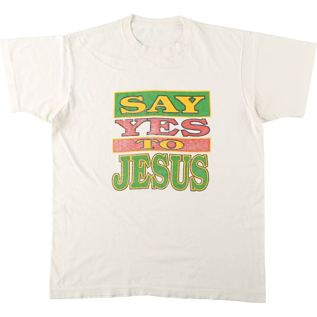 SAY YES TO JESUS メッセージプリントTシャツ