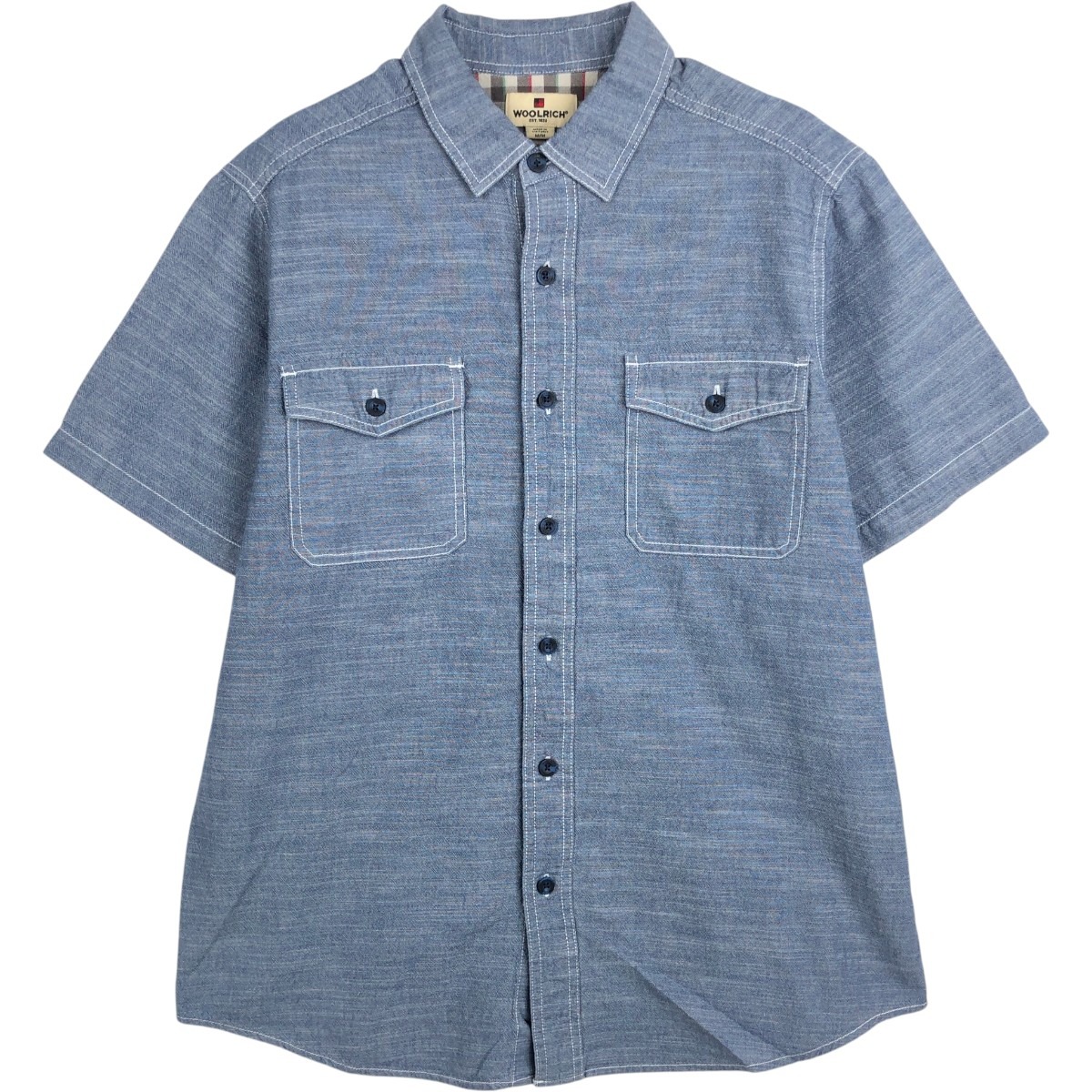 WOOLRICH/ウールリッチ 半袖 シャンブレーシャツ