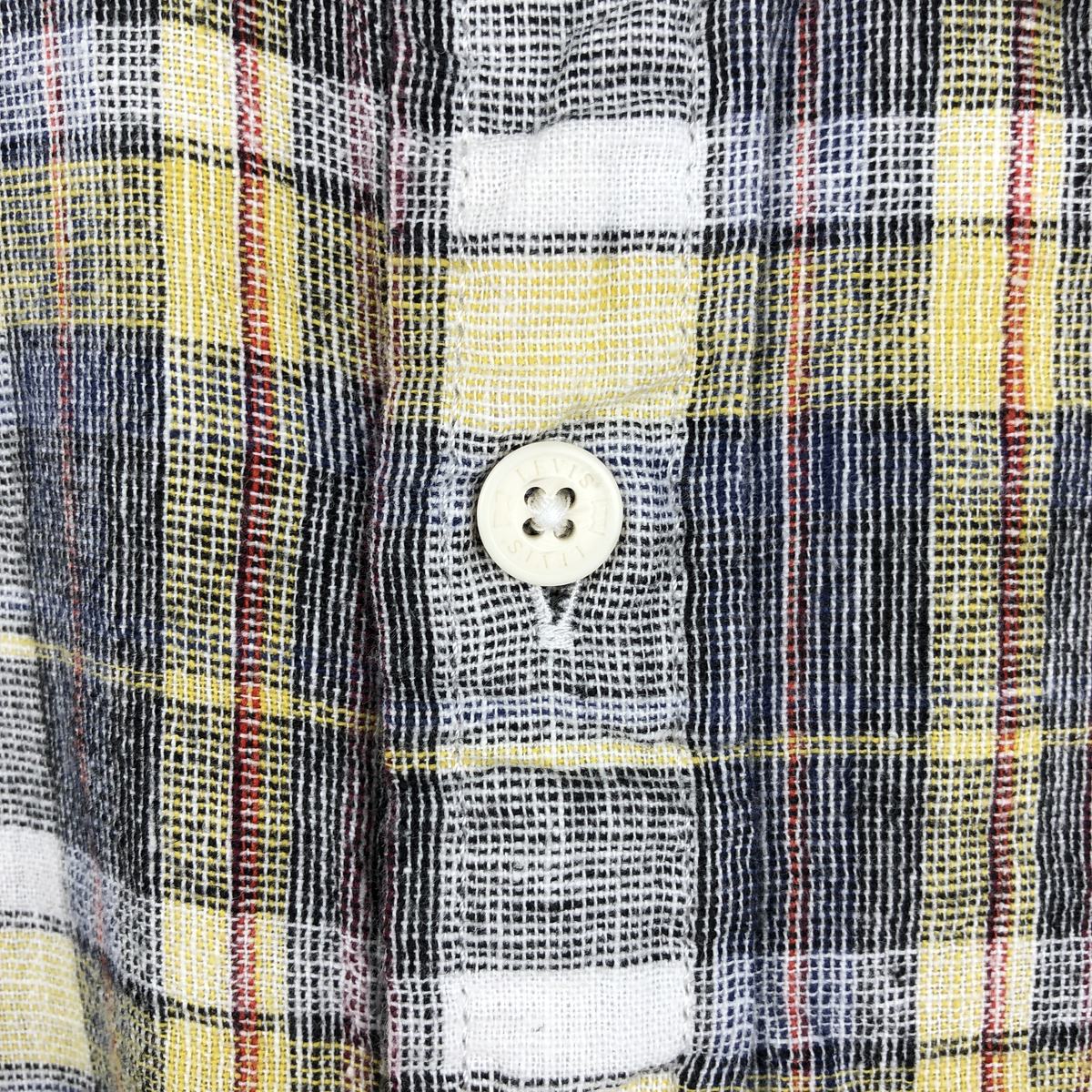 古着 リーバイス Levis STANDARD チェック柄 半袖 リネン×コットンシャツ メンズXL相当 /eaa668138 【中古】 【260808】
