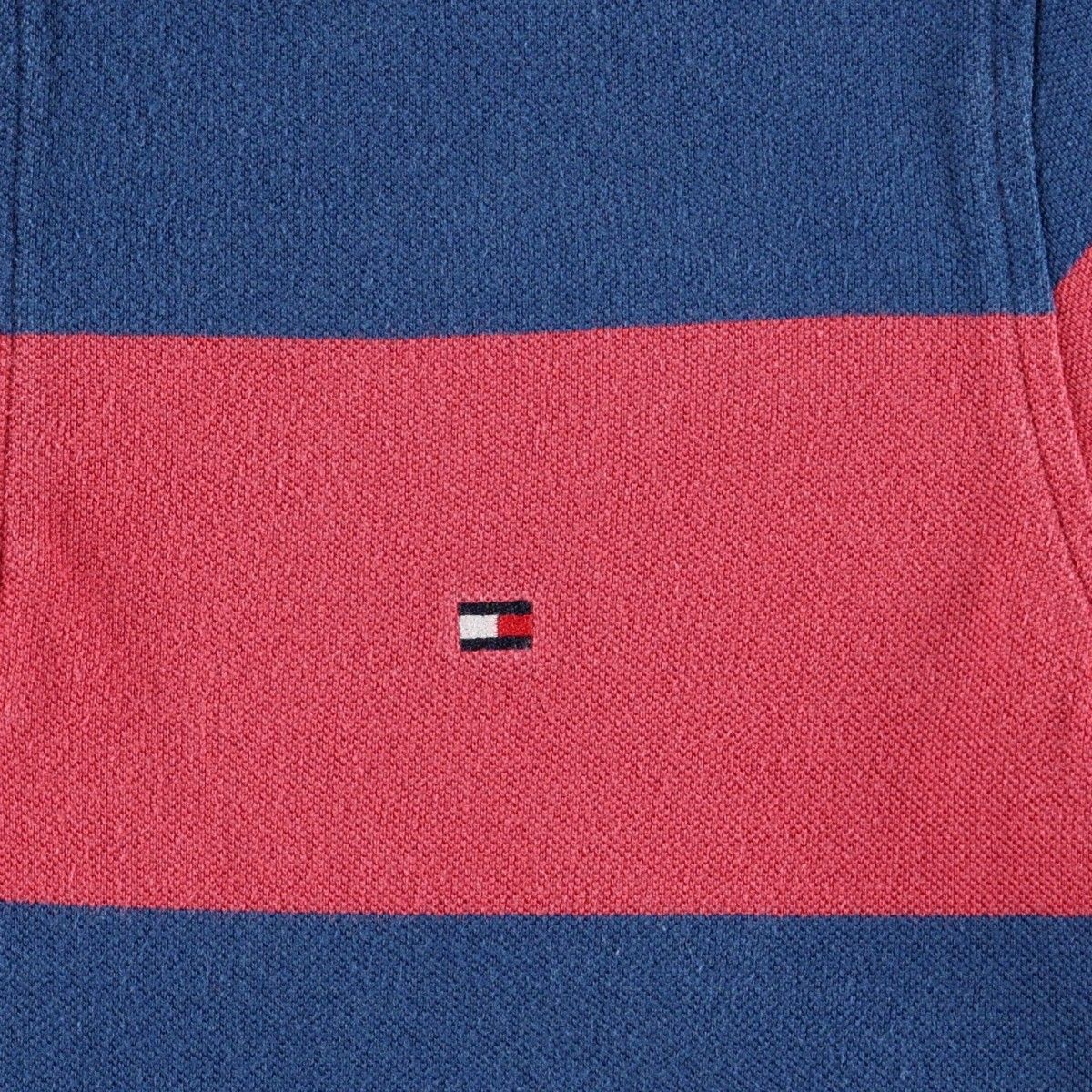 TOMMY HILFIGER/トミーヒルフィガー CUSTOM FIT 半袖 ボーダー ポロシャツ
