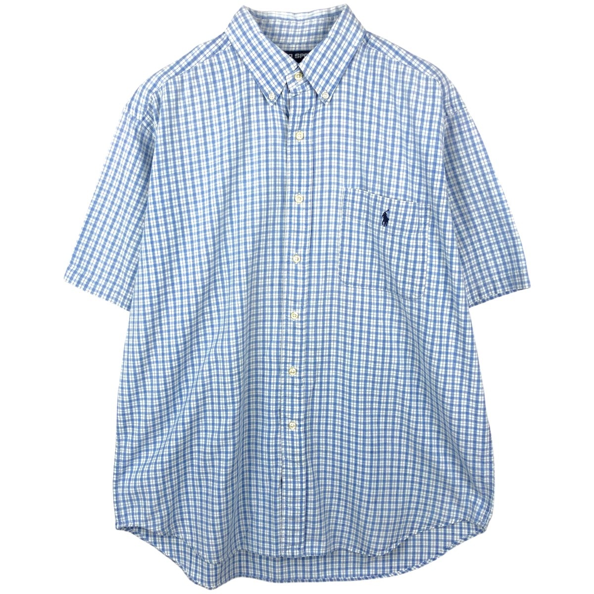 Ralph Lauren/ラルフローレン POLO SPORT ポロスポーツ BLAIRE 半袖 ボタンダウン チェックシャツ