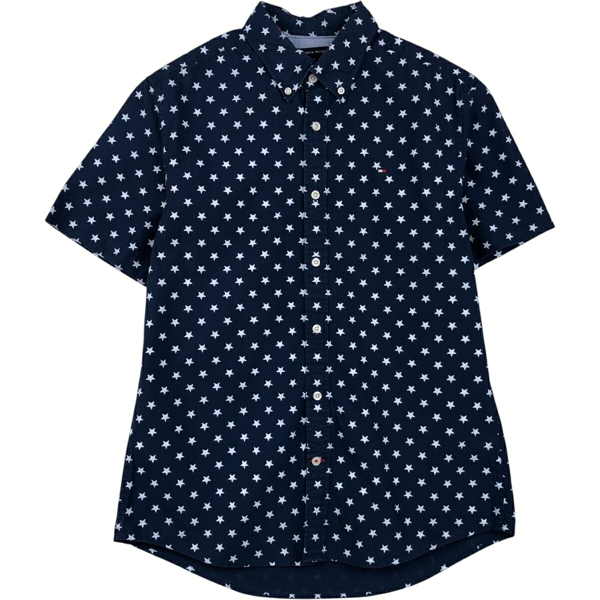 TOMMY HILFIGER/トミーヒルフィガー CUSTOM FIT 半袖 ボタンダウンシャツ