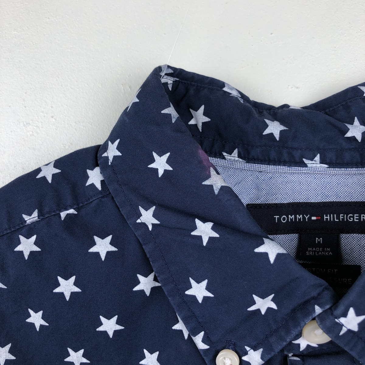 TOMMY HILFIGER/トミーヒルフィガー CUSTOM FIT 半袖 ボタンダウンシャツ