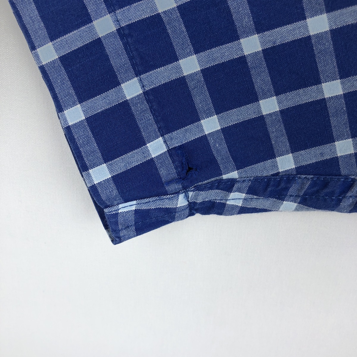 NAUTICA/ノーティカ ATHLETIC FIT 半袖 コットン チェックシャツ