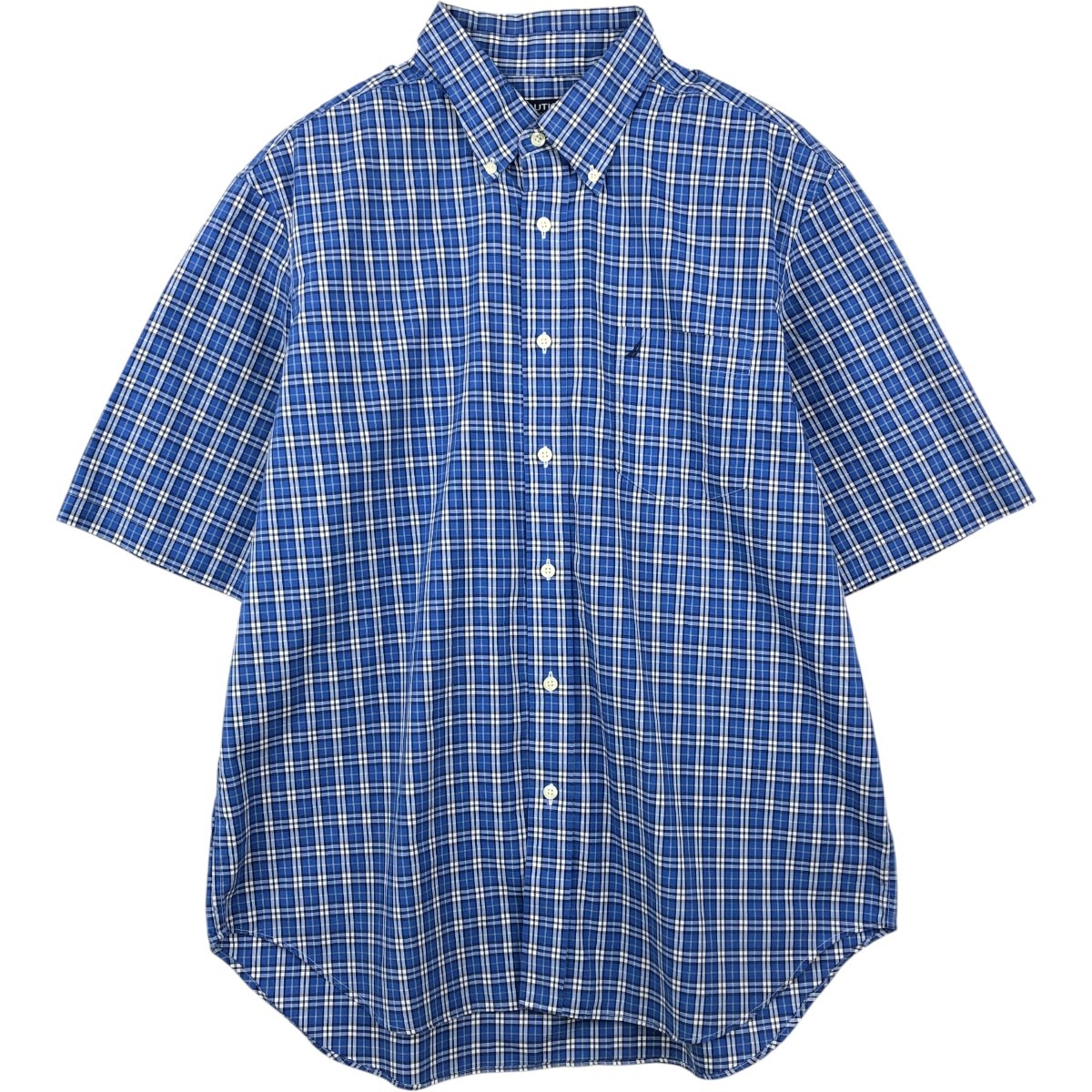 NAUTICA/ノーティカ WRINKLE RESISTANT 半袖 ボタンダウン チェックシャツ